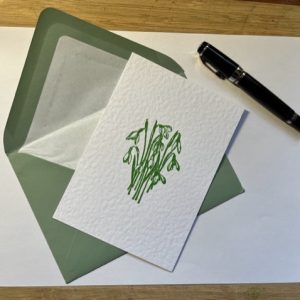Snowdrop Note Card