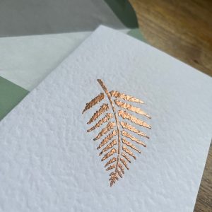 Embossed Note Card