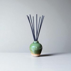 CERAMIC REED DIFFUSER POT|Forest Green